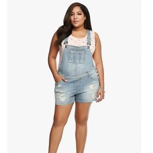 Torrid premium overall shorts